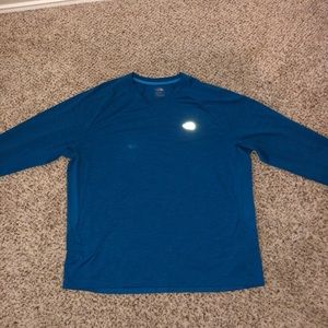 Blue The North Face long sleeve shirt